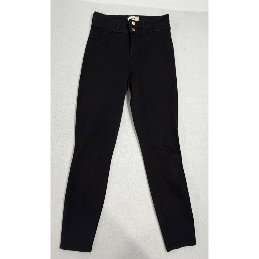 L'AGENCE Peyton High Rise Skinny Jeans Noir Black Size 25 S2542LMD